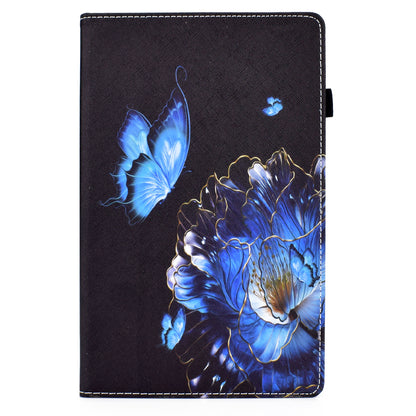 Pattern Printing Stand Cover Card Slots Protective Case with Elastic Band for Lenovo Tab M10 HD Gen 2