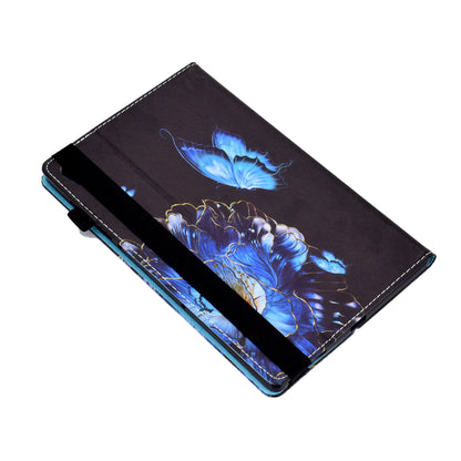 Pattern Printing Stand Cover Card Slots Protective Case with Elastic Band for Lenovo Tab M10 HD Gen 2