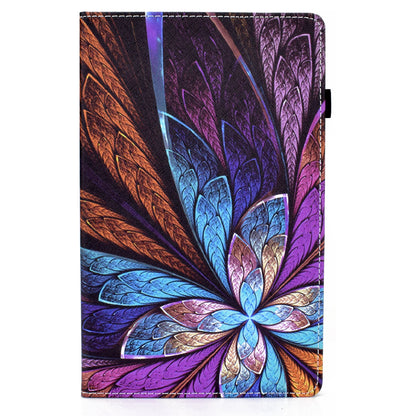 Pattern Printing Stand Cover Card Slots Protective Case with Elastic Band for Lenovo Tab M10 HD Gen 2