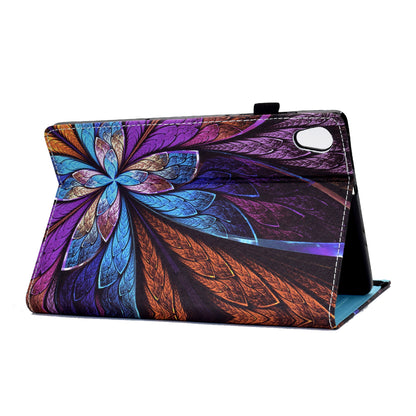 Pattern Printing Stand Cover Card Slots Protective Case with Elastic Band for Lenovo Tab M10 HD Gen 2