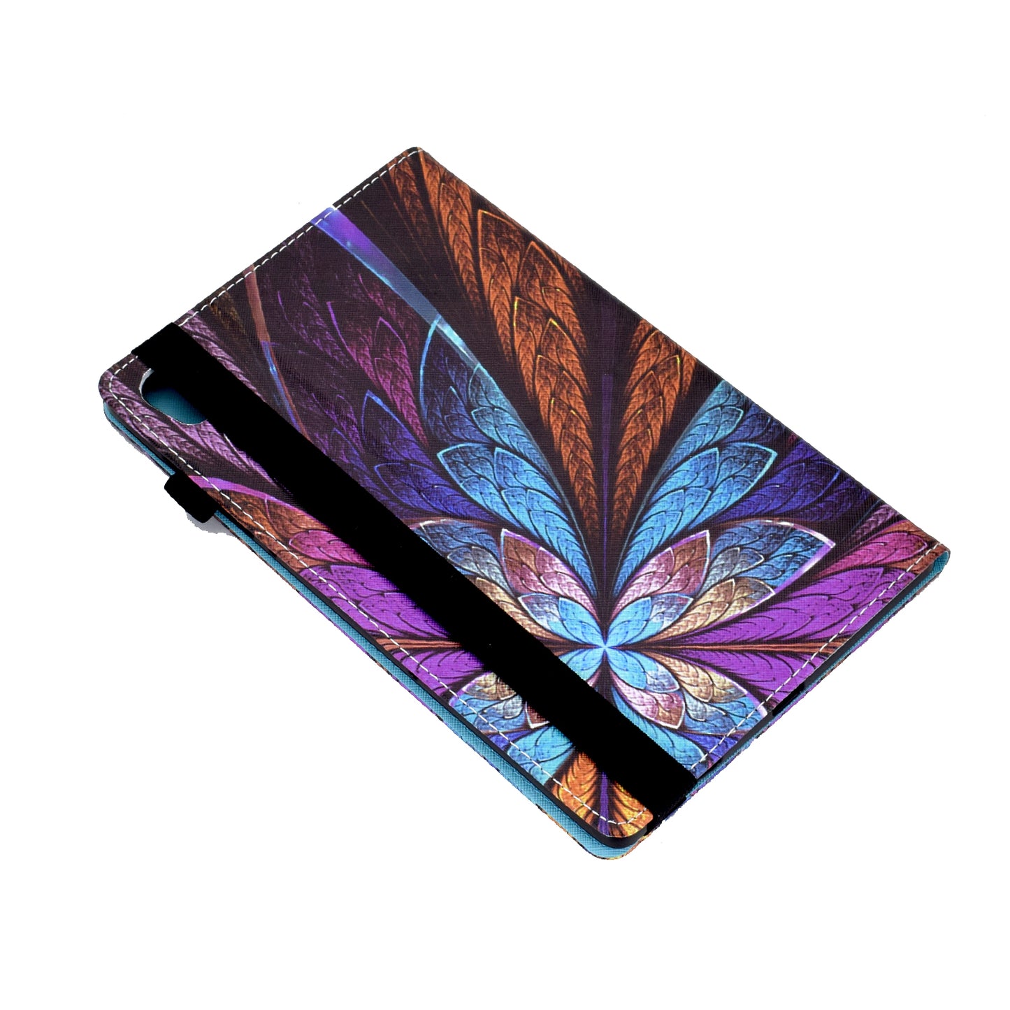 Pattern Printing Stand Cover Card Slots Protective Case with Elastic Band for Lenovo Tab M10 HD Gen 2