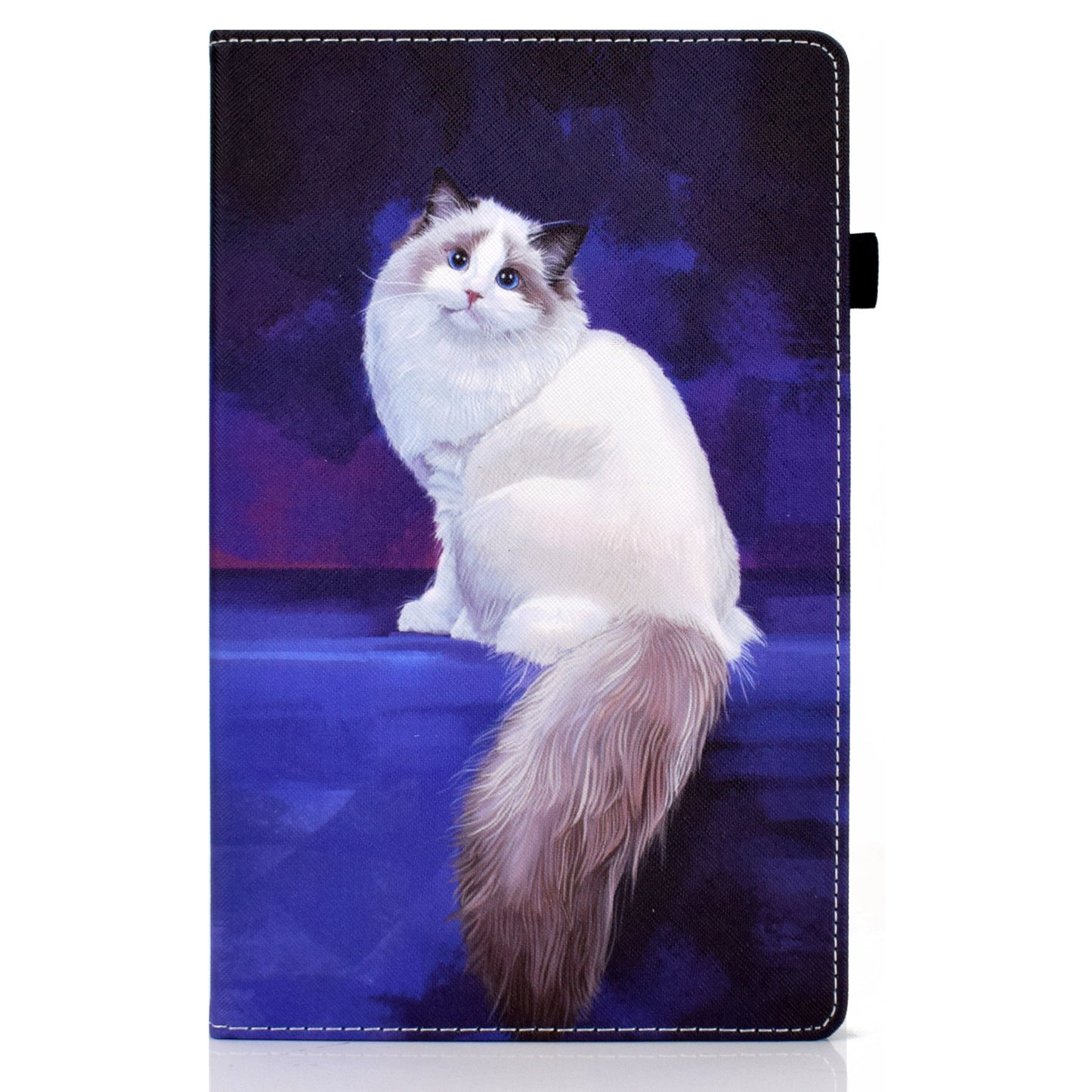 Pattern Printing Stand Cover Card Slots Protective Case with Elastic Band for Lenovo Tab M10 HD Gen 2