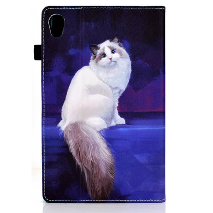 Pattern Printing Stand Cover Card Slots Protective Case with Elastic Band for Lenovo Tab M10 HD Gen 2