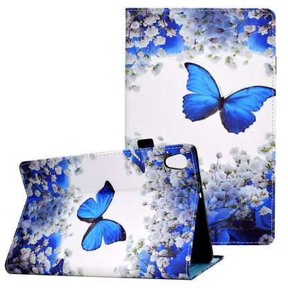 Pattern Printing Stand Cover Card Slots Protective Case with Elastic Band for Lenovo Tab M10 HD Gen 2