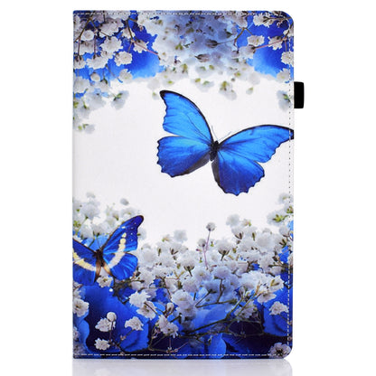 Pattern Printing Stand Cover Card Slots Protective Case with Elastic Band for Lenovo Tab M10 HD Gen 2