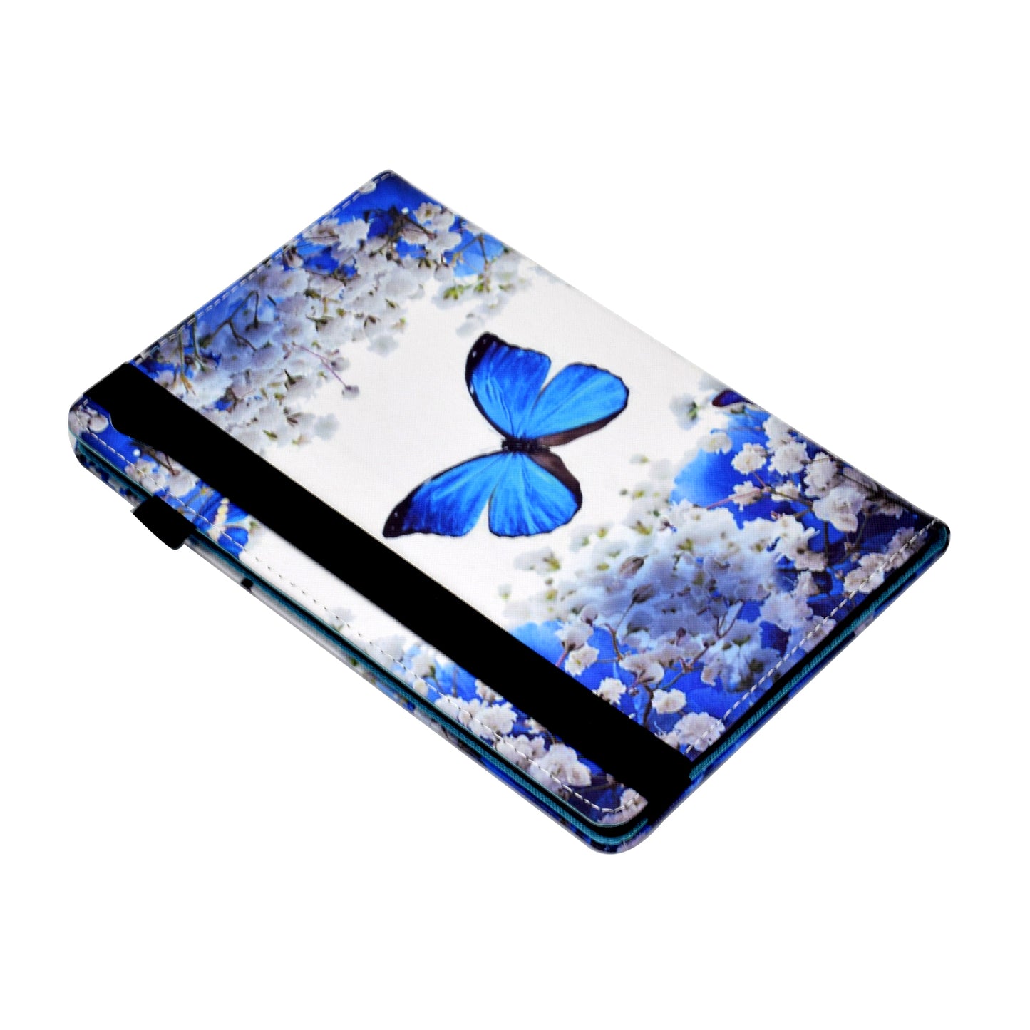 Pattern Printing Stand Cover Card Slots Protective Case with Elastic Band for Lenovo Tab M10 HD Gen 2