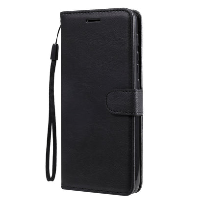 Wallet Design KT Leather Series-2 Solid Color Leather Phone Stand Shell with Strap for Motorola Moto E7 Power/Moto E7i Power