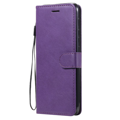 Wallet Design KT Leather Series-2 Solid Color Leather Phone Stand Shell with Strap for Motorola Moto E7 Power/Moto E7i Power