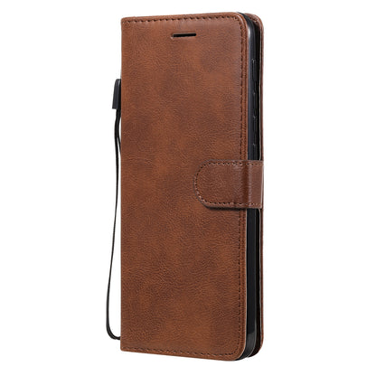 Wallet Design KT Leather Series-2 Solid Color Leather Phone Stand Shell with Strap for Motorola Moto E7 Power/Moto E7i Power