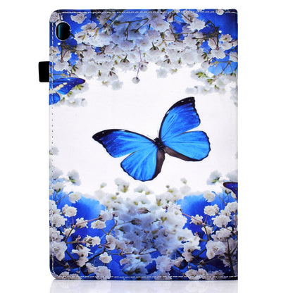 Full Body Protective Pattern Printing Elastic Band Stand Back Cover for Lenovo Tab M10 TB-X605F / Tab M10 HD TB-X505