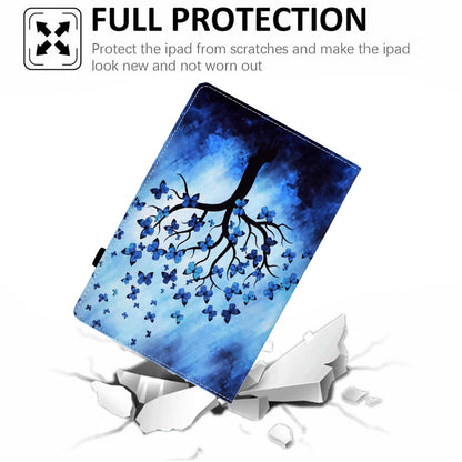 Full Body Protective Pattern Printing Elastic Band Stand Back Cover for Lenovo Tab M10 TB-X605F / Tab M10 HD TB-X505