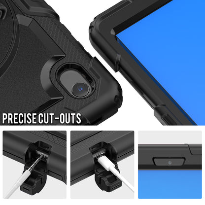 PC + Silicone + PET Front Film Tablet Combo Shell with Kickstand and Shoulder Strap for Lenovo Tab M10 HD Gen 2 TB-306X(F)