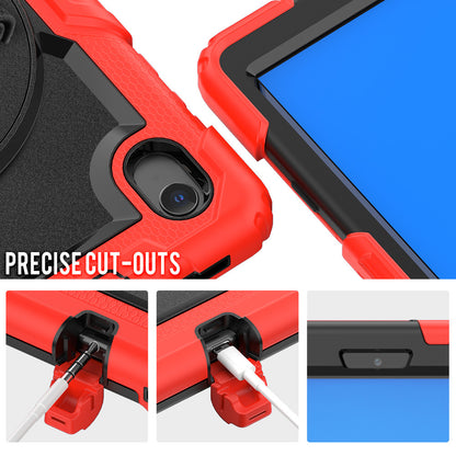 PC + Silicone + PET Front Film Tablet Combo Shell with Kickstand and Shoulder Strap for Lenovo Tab M10 HD Gen 2 TB-306X(F)