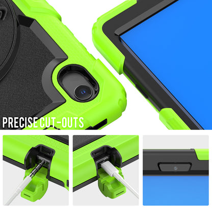 PC + Silicone + PET Front Film Tablet Combo Shell with Kickstand and Shoulder Strap for Lenovo Tab M10 HD Gen 2 TB-306X(F)