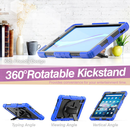 PC + Silicone + PET Front Film Tablet Combo Shell with Kickstand and Shoulder Strap for Lenovo Tab M10 HD Gen 2 TB-306X(F)