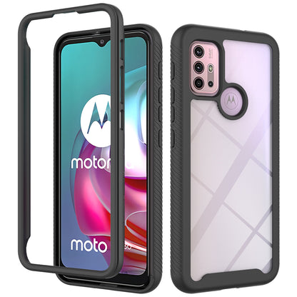 Well-Protected TPU + PC Hybrid Case Protective Cover for Motorola Moto G30