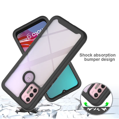 Well-Protected TPU + PC Hybrid Case Protective Cover for Motorola Moto G30