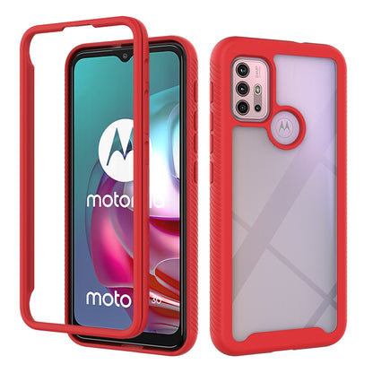 Well-Protected TPU + PC Hybrid Case Protective Cover for Motorola Moto G30