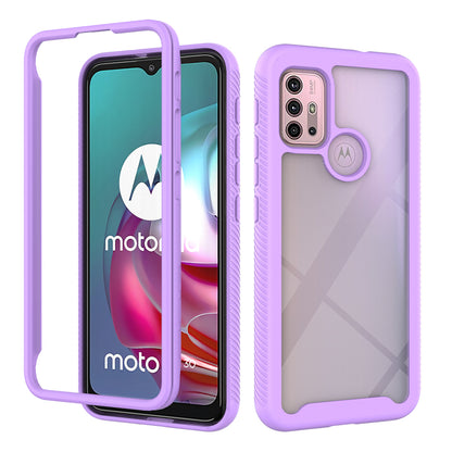 Well-Protected TPU + PC Hybrid Case Protective Cover for Motorola Moto G30