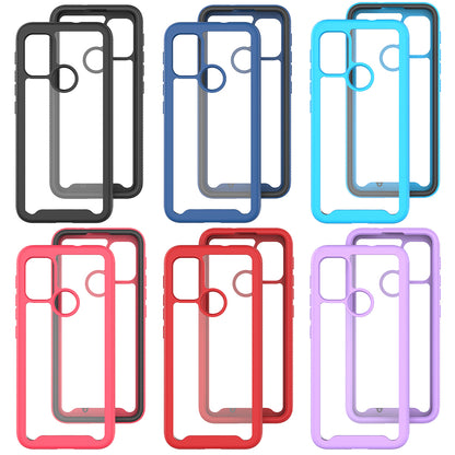 Well-Protected TPU + PC Hybrid Case Protective Cover for Motorola Moto G30