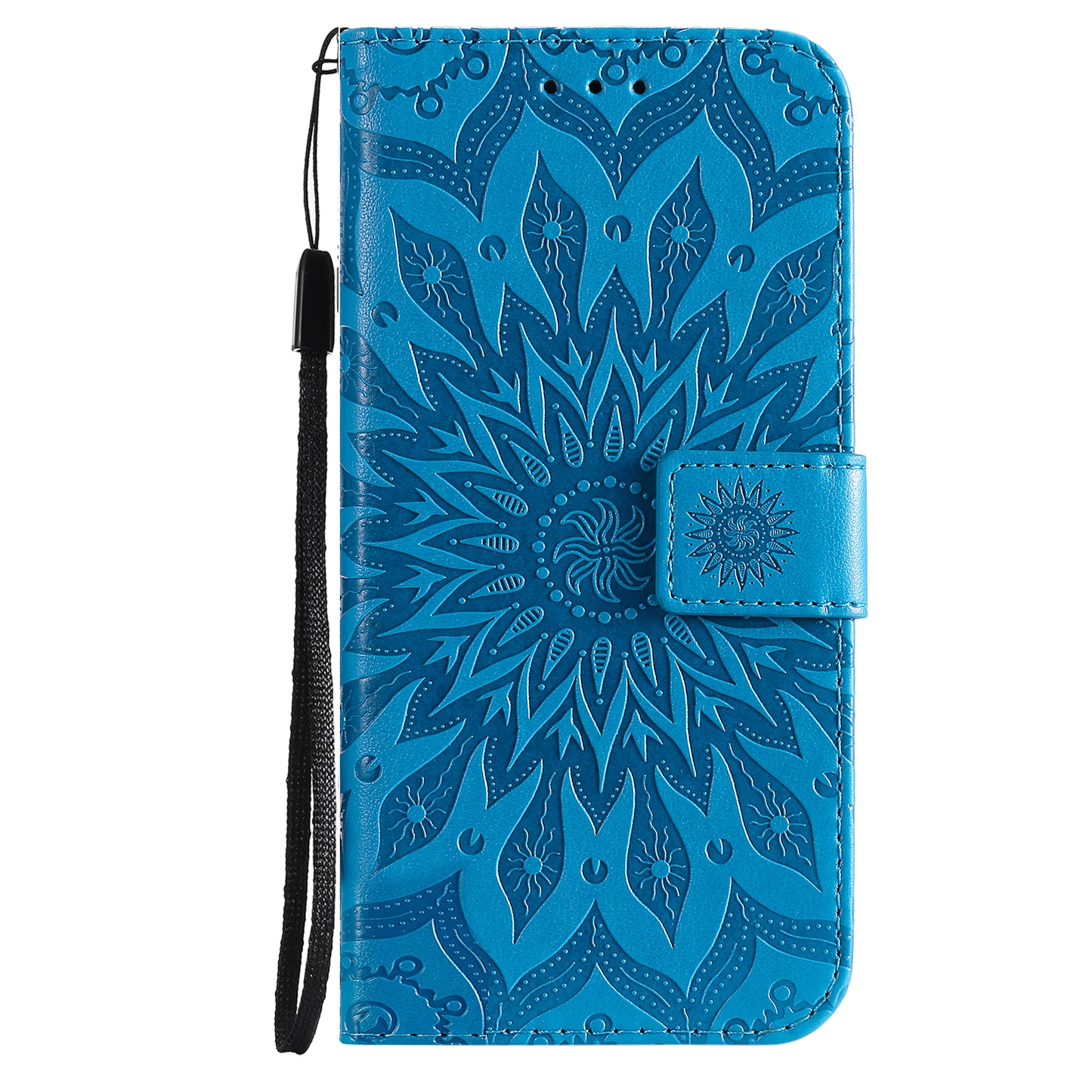 Stylish KT Imprinting Flower Series-1 Flower Pattern PU Leather Full Protection Wallet Phone Stand Cover for Motorola Moto G60 / Moto G40 Fusion