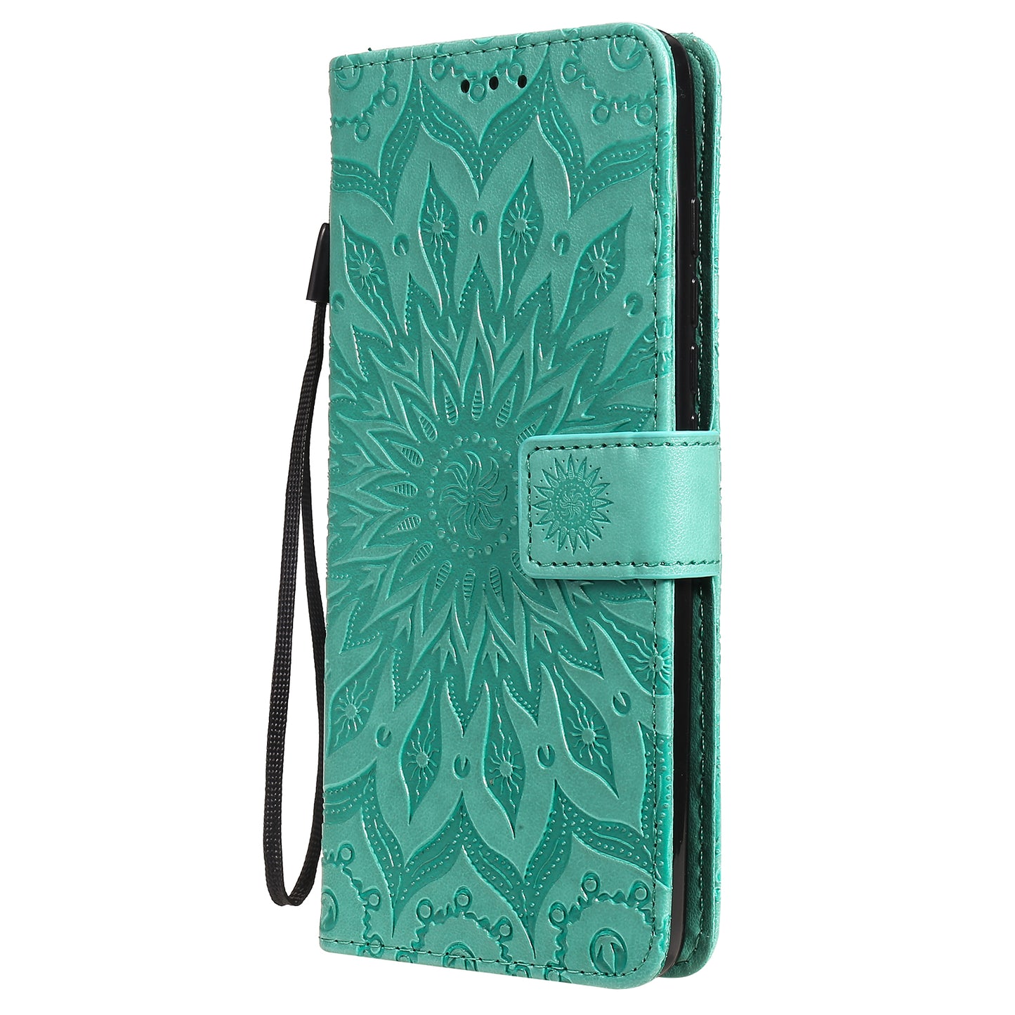 Stylish KT Imprinting Flower Series-1 Flower Pattern PU Leather Full Protection Wallet Phone Stand Cover for Motorola Moto G60 / Moto G40 Fusion