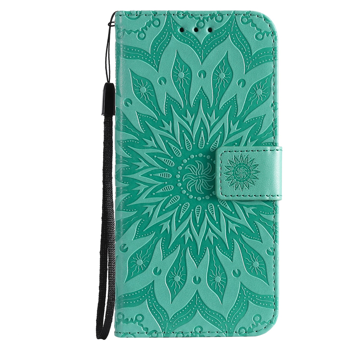 Stylish KT Imprinting Flower Series-1 Flower Pattern PU Leather Full Protection Wallet Phone Stand Cover for Motorola Moto G60 / Moto G40 Fusion