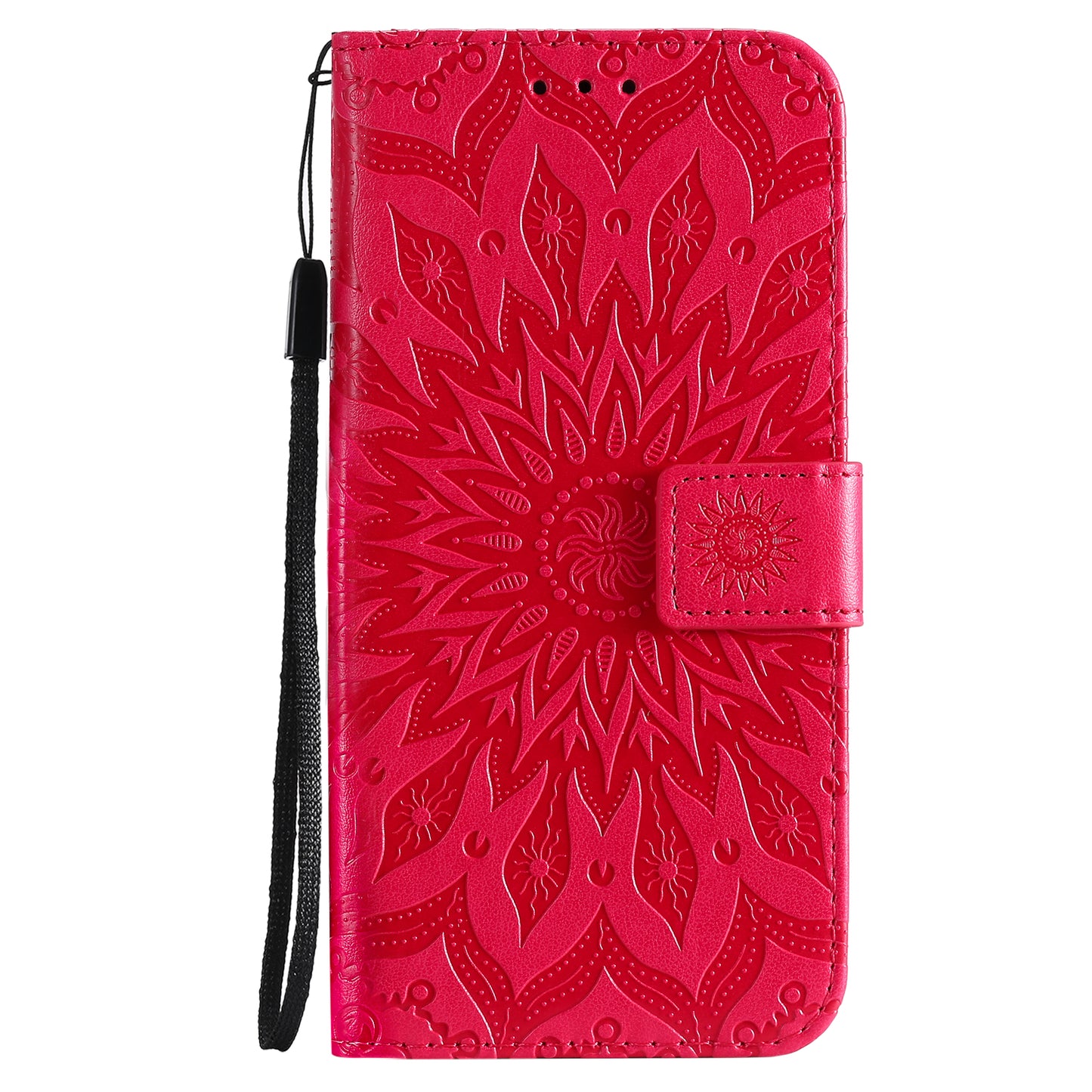 Stylish KT Imprinting Flower Series-1 Flower Pattern PU Leather Full Protection Wallet Phone Stand Cover for Motorola Moto G60 / Moto G40 Fusion