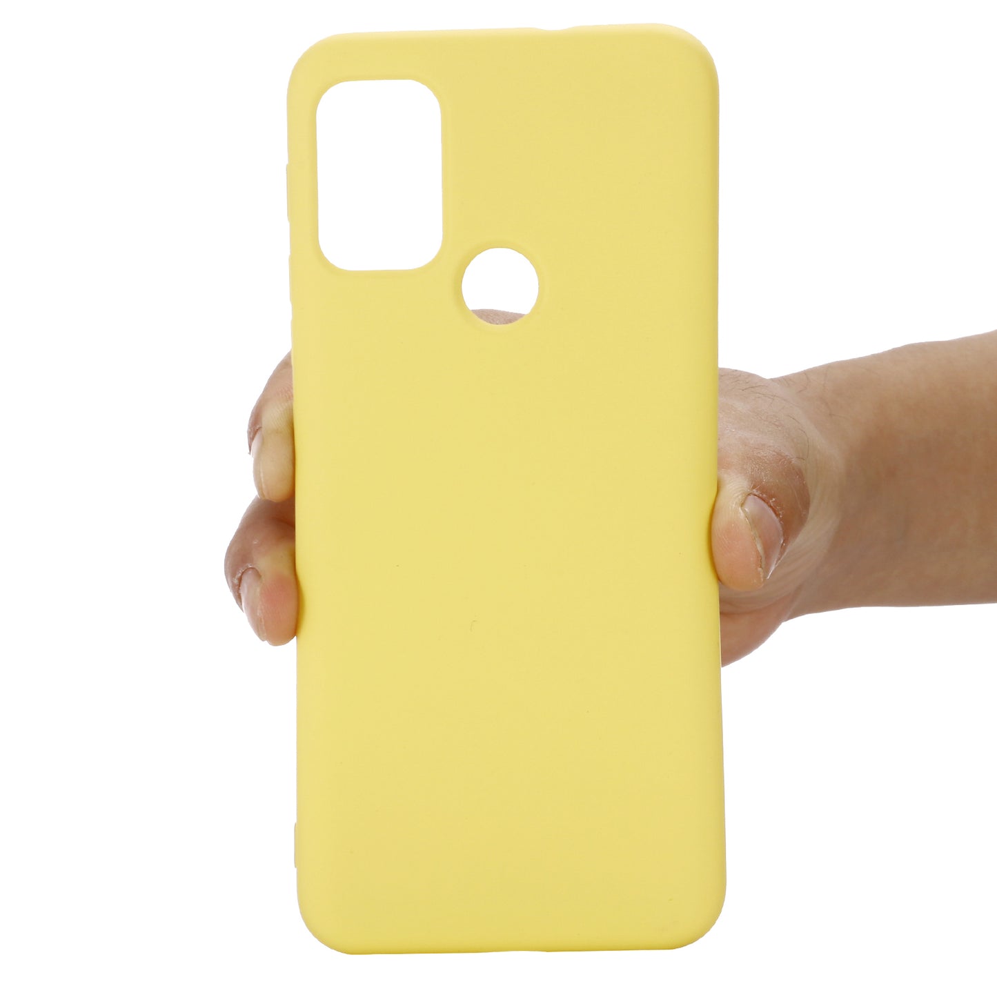 Multiple Color Liquid Silicone Phone Protective Shell with Strap for Motorola Moto G50