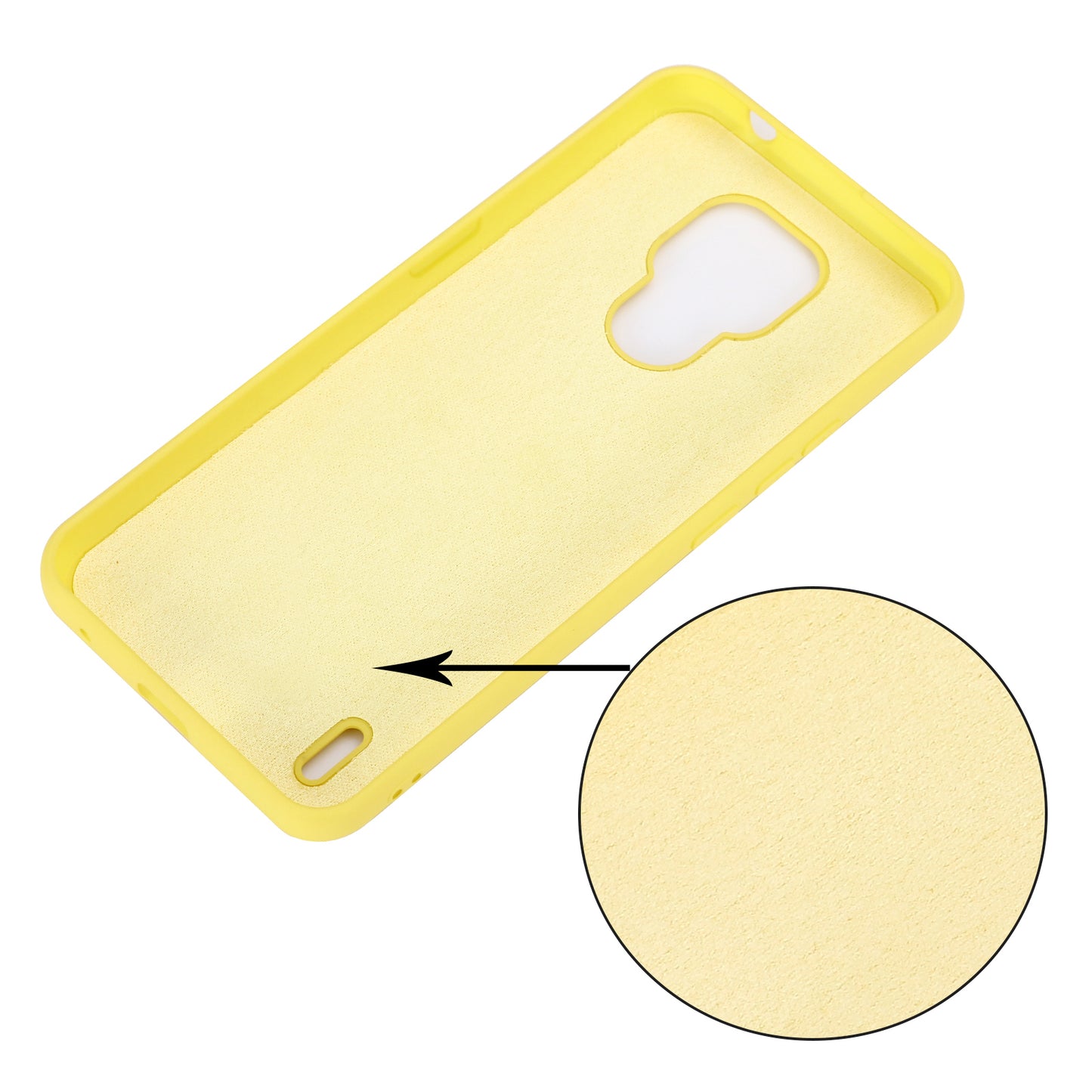 Plain Liquid Silicone Phone Protective Case + Handy Strap for Motorola Moto E7 2020