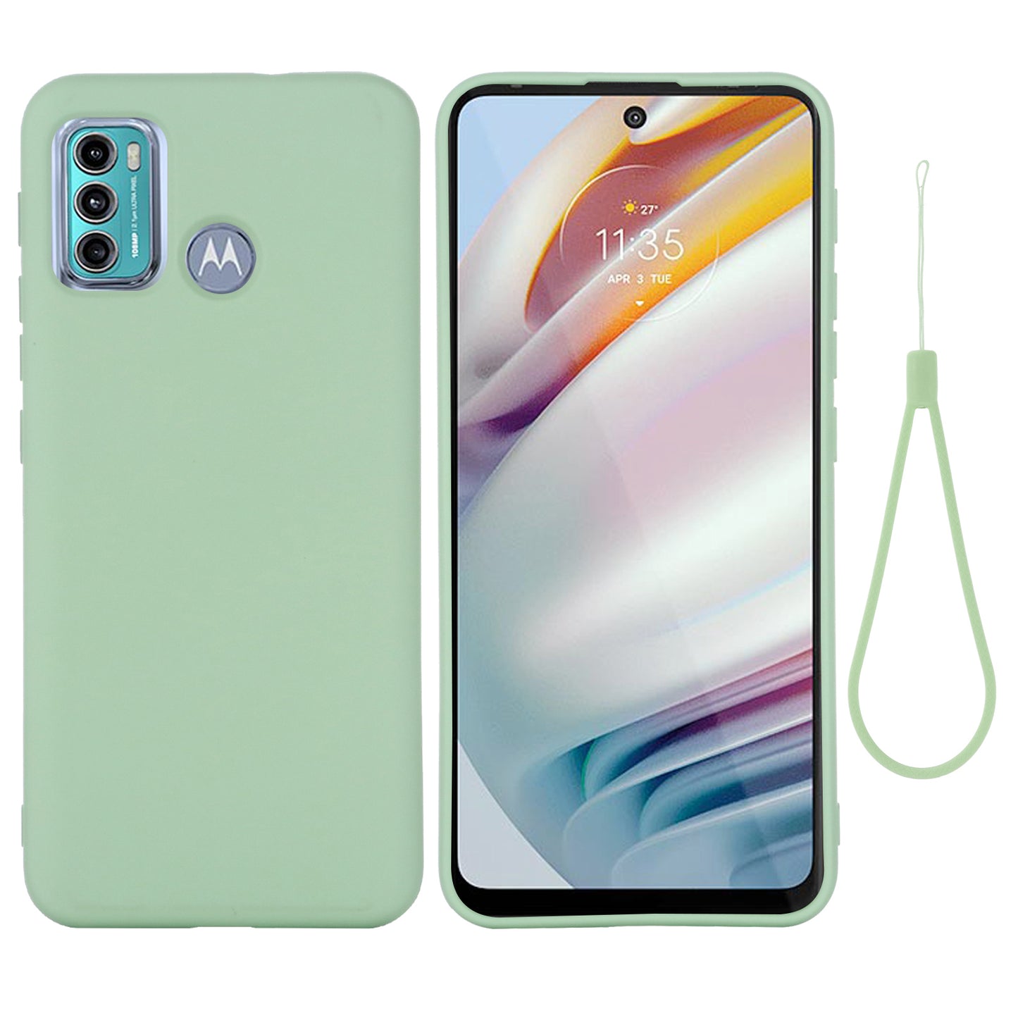 Soft Liquid Silicone Phone Case for Motorola Moto G60