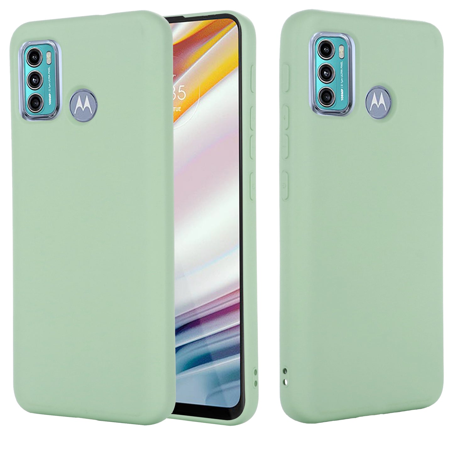 Soft Liquid Silicone Phone Case for Motorola Moto G60