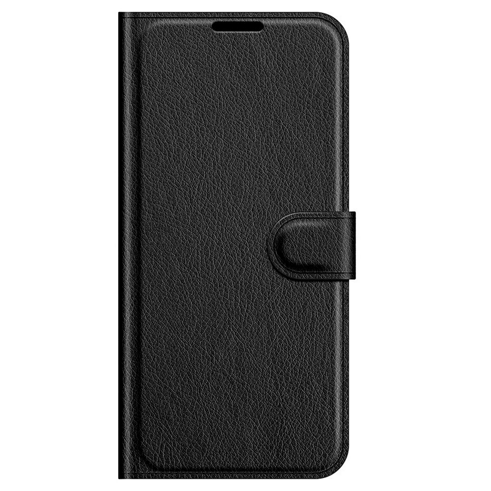 Folio Flip Wallet Design Litchi Skin Leather Case Mobile Phone Stand Cover for Motorola Moto G60/G40 Fusion