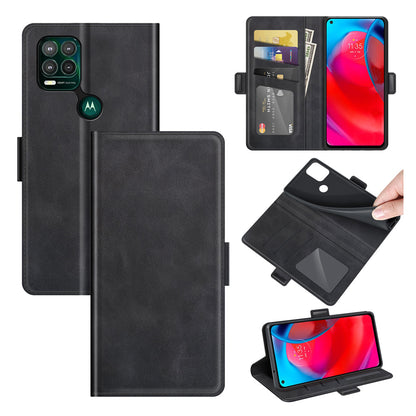 Folio Flip Magnetic Closure PU Leather Phone Wallet Stand Case Shell for Motorola Moto G Stylus 5G (2021)