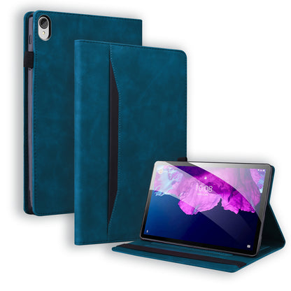 Business Style Front Pocket Design PU Leather Wallet Stand Tablet Cover Case for Lenovo Tab P11 TB-J606F / Tab P11 5G