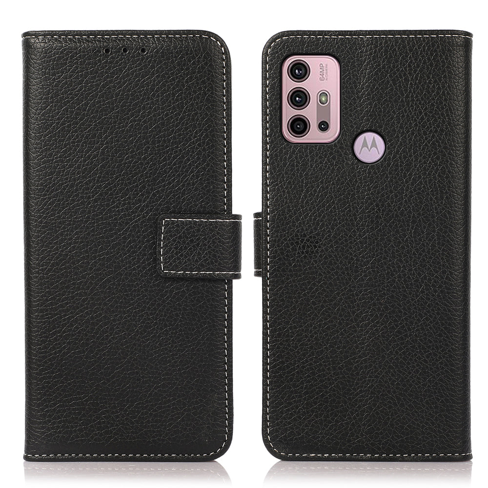 Litchi Texture Wallet Stand Leather Case for Motorola Moto G30 / G20 / G10 / G10 Power