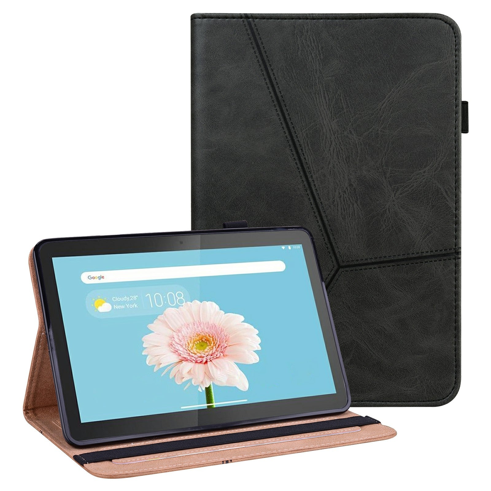 Multi-Color Drop-Resistant Leather Tablet Stand Cover with Card Holder for Lenovo Tab M10 TB-X505L/TB-X505F/TB-X605L/TB-X605F / P10 TB-X705F/TB-X705L