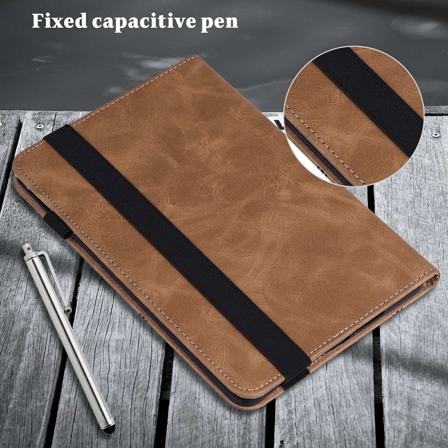 Multi-Color Drop-Resistant Leather Tablet Stand Cover with Card Holder for Lenovo Tab M10 TB-X505L/TB-X505F/TB-X605L/TB-X605F / P10 TB-X705F/TB-X705L