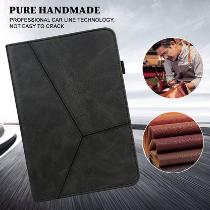 Plain Leather Tablet Cover with Card Holder and Foldable Stand for Lenovo Tab M10 HD Gen 2 X306X