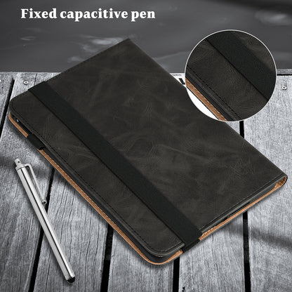 Plain Leather Tablet Cover with Card Holder and Foldable Stand for Lenovo Tab M10 HD Gen 2 X306X