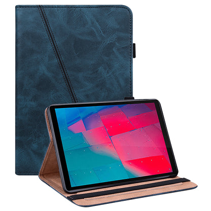 Plain Leather Tablet Cover with Card Holder and Foldable Stand for Lenovo Tab M10 HD Gen 2 X306X