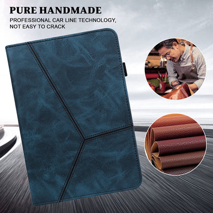 Plain Leather Tablet Cover with Card Holder and Foldable Stand for Lenovo Tab M10 HD Gen 2 X306X