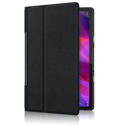 Plain PU Leather Good Shock-Absorption Tablet Cover with Kickstand for Lenovo Yoga Tab 11