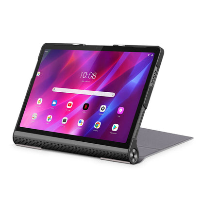 Plain PU Leather Good Shock-Absorption Tablet Cover with Kickstand for Lenovo Yoga Tab 11