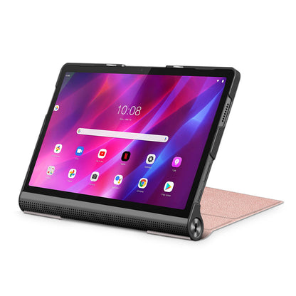 Plain PU Leather Good Shock-Absorption Tablet Cover with Kickstand for Lenovo Yoga Tab 11