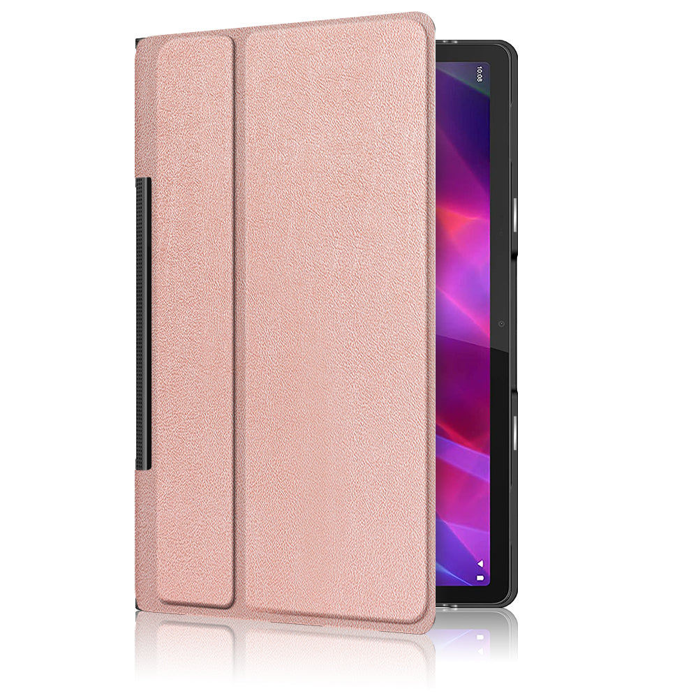 Plain PU Leather Good Shock-Absorption Tablet Cover with Kickstand for Lenovo Yoga Tab 11