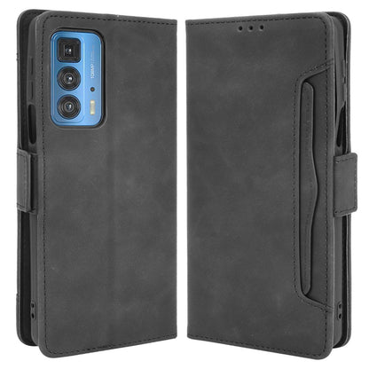 Multiple Card Slot Design Leather Cell Phone Cover Stand Case Shell for Motorola Edge 20 Pro / Edge S Pro