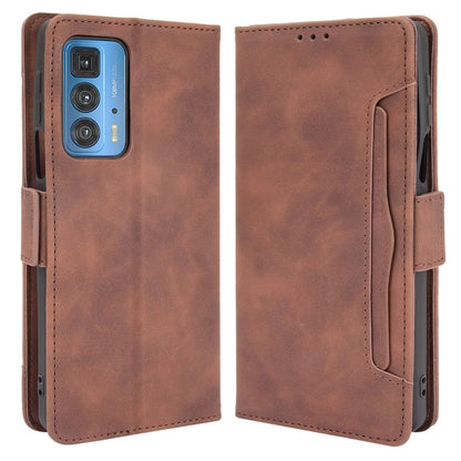 Multiple Card Slot Design Leather Cell Phone Cover Stand Case Shell for Motorola Edge 20 Pro / Edge S Pro