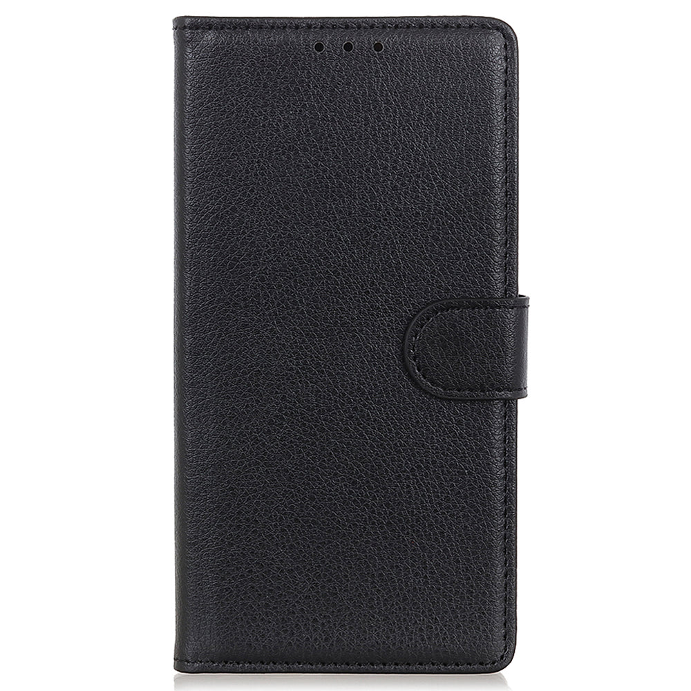 Litchi Texture Wallet Design PU Leather Phone Flip Shell Stand Case for Motorola Edge 20 Pro