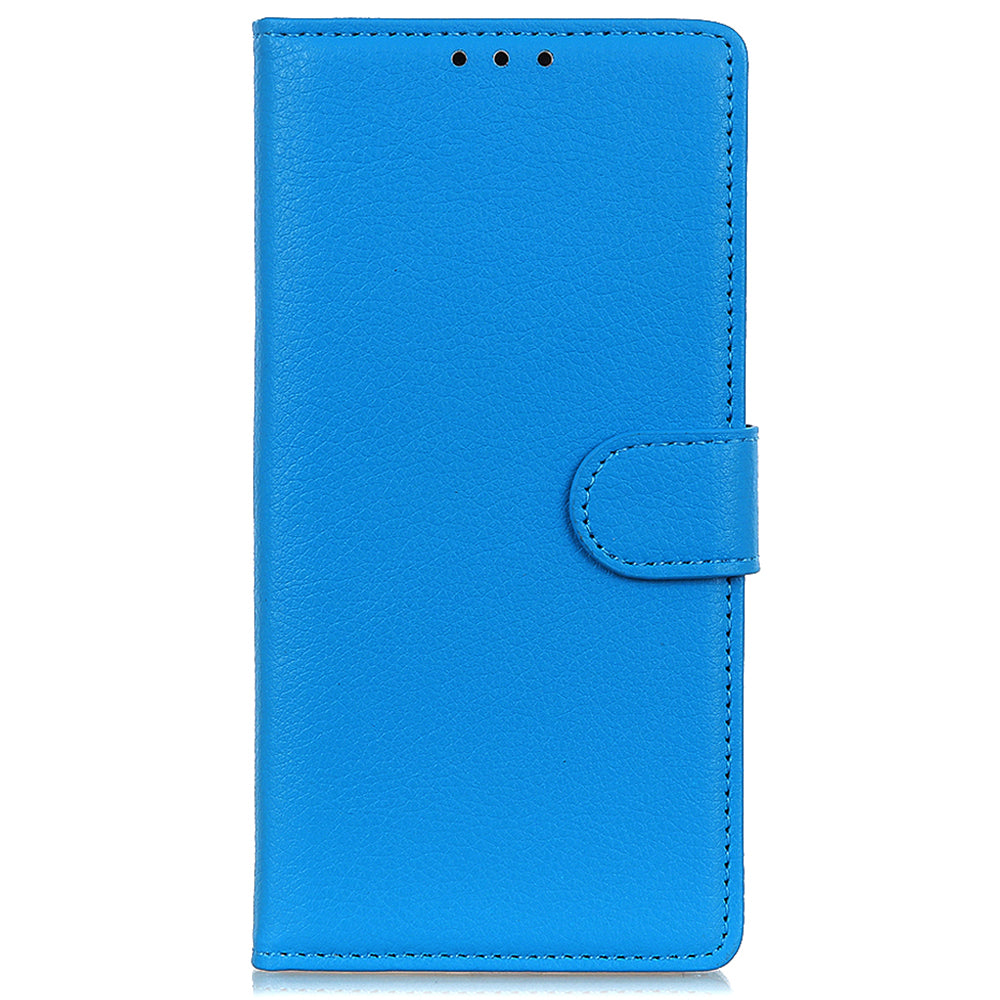 Litchi Texture Wallet Design PU Leather Phone Flip Shell Stand Case for Motorola Edge 20 Pro